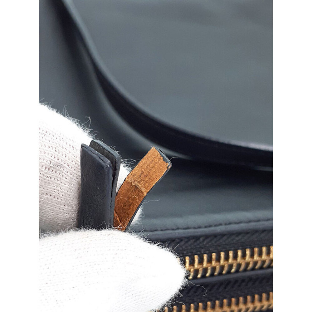 Celine Trio Leather Crossbody Bag Black - Picture 4 of 9